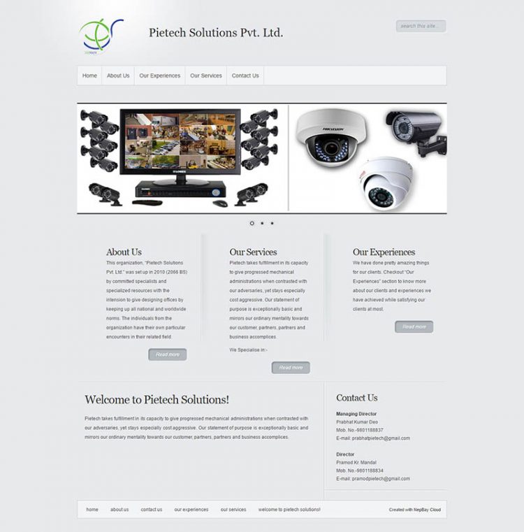 Pi-Tech Solutions – Company Website Design